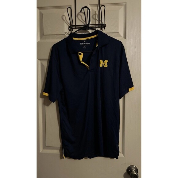 Colosseum Athletics Other - Michigan Wolverines Shirt Mens Large Colosseum Polo Adult College Sports
